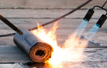 Sliddery asphalt flat roofing repairs