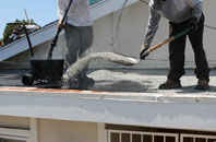 Sliddery flat roofing repair